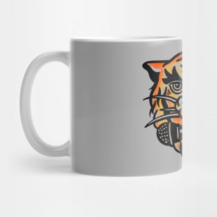 Tiger Biting A Microphone: Cool Music Illustration Mug